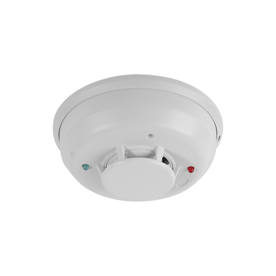[4W-TARB] Detector Fotoeléctrico de Humo de 4 Hilos con Sensor de Temperatura, Sirena Interconstruida y Relevador, Serie i3
