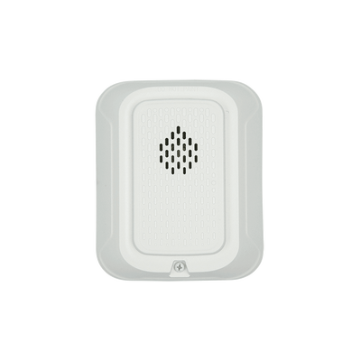 [HW-L] Sirena para Montaje en Pared, 12 a 24 Vcc, Color Blanco, Nuevo Diseño Moderno y Elegante y Menor Consumo de Corriente