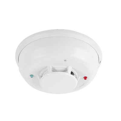 [4W-TAB] Detector Fotoeléctrico de Humo de 4 Hilos con Sensor de Temperatura y Sirena Interconstruida, Serie i3