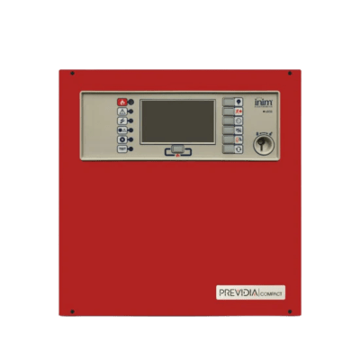 Central de Detección de Incendio Previdia Compact | Direccionable 1 Lazo hasta 64 Puntos | Pantalla Táctil | Inim Cloud Fire Integrado | EN 54-2/4/21 | UL