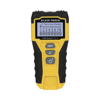 [VDV526200] Tester de Cable LAN Scout™ Jr. 2/ Para: Prueba aprobada/ Error de Cableado/ Falla de Circuito Abierto o Cortocircuito/ Par Dividido/ Blindaje.