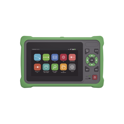 [LP-OTDR-T] OTDR Touch para Pruebas en los Enlaces de Fibra Óptica / Longitudes de Onda 1310nm y 1550nm / Función VFL 10mW / Función OPM / Función de Mapeo de Cables de Red RJ45 / Recargable / Distancia de Prueba de hasta 260 Kilómetros (853.02 Pies)