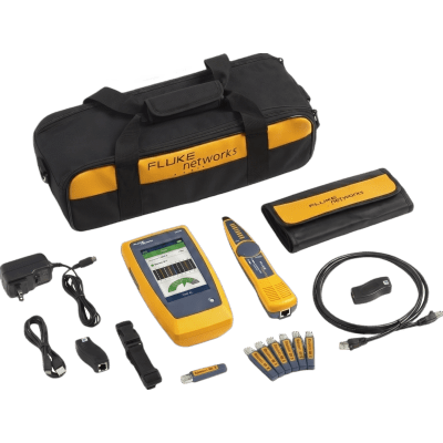 Kit Avanzado de Calificador de Red LinkIQ, Para Verificar Rendimiento de Cableado Hasta 10Gbps Basado en Frecuencia, con Pantalla Multitáctil a Color