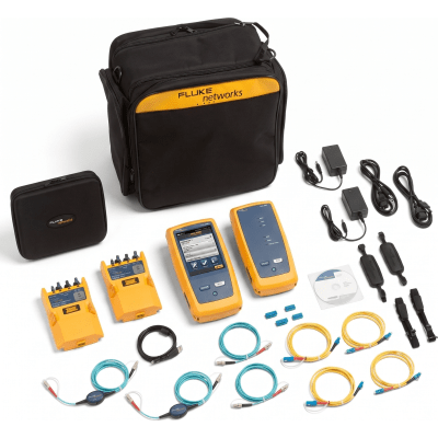 Certificador CertiFiber Pro Quad, para Fibra Óptica Multimodo 50µm y Monomodo, Con WiFi Integrado y Pantalla LCD de 5.7 Pulgadas (14.48 cm), Versión Internacional