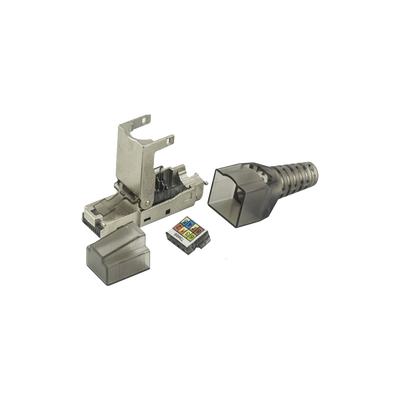 [LPKJ6A17S] Plug RJ45 Blindado Categoría 6A - Sin Herramienta, para Terminación en Campo
