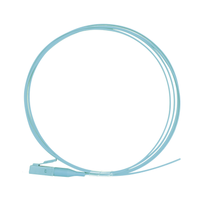[LP-FOM3-LC-01] Pigtail de Fibra Óptica Simplex LC, PVC, OM3 50/125, Aqua, 1 Metro (3.28 Pies)