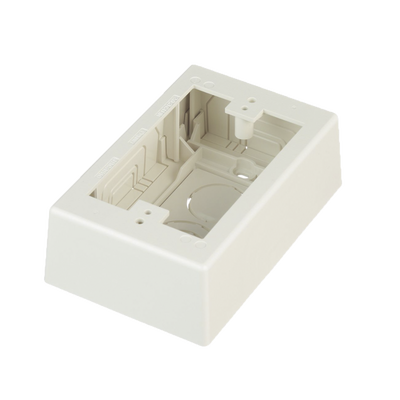 [JBX3510IW-A] Caja de Pared Superficial, Uso Universal con Placas de Pared, con Cinta Adhesiva, Color Blanco Mate