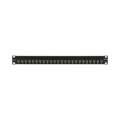 [UP6A-F1-24L-RS] Patch Panel Ultramax. UTP, Precargado con Jacks Cat6A, 24 Puertos, Plano, 1U