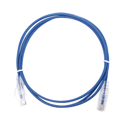 Cable de Parcheo Slim UTP Cat6 - 1.5 Metros (4.92 Pies) Azul Diámetro Reducido (28 AWG)