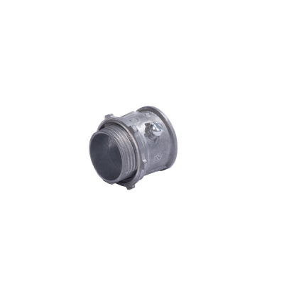 Conector 2 (52mm) pared delgada con tornillo galvanizado etiqueta verde