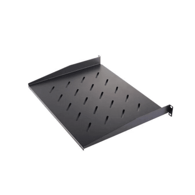 Charola para Soportar Equipos en Rack de 19 / Profundidad de 35 CM / Color Negro / 1 U Rack