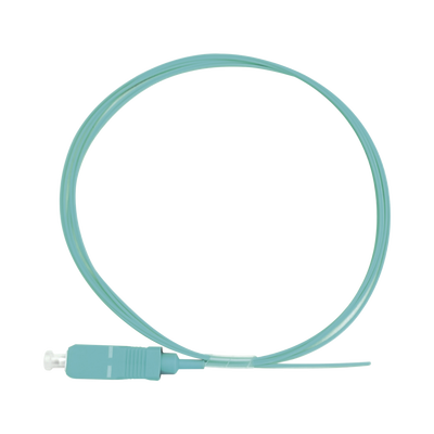 [LP-FOM3-SC-01] Pigtail de Fibra Óptica Simplex SC, PVC, OM3 50/125, Aqua, 1 Metro (3.28 Pies)