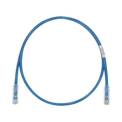 [UTPSP0.5MBUY] Cable de Parcheo TX6, UTP Cat6, 24 AWG, CM, Color Azul, 0.5 Metros (1.64 Pies).