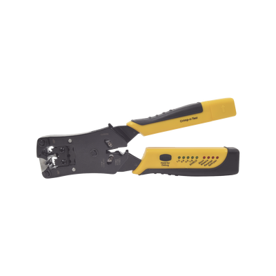 [EP376C] Pinza 3 en 1: Pelacables/ Terminado/ Probador para UTP. Enchufe Modular de Prueba para RJ45/RJ11/RJ22.
