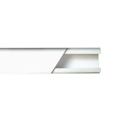 [TMK-1720] Canaleta color blanco de PVC auto extinguible de una vía, 20 x 17 tramo 2.5m (5201-01250)