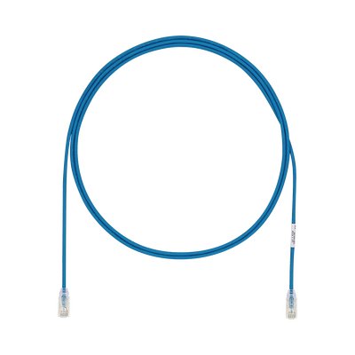 Cable de Parcheo UTP Cat6A, CM/LSZH, Diámetro Reducido (28AWG), Color Azul, 1.52 Metros (5 Pies)