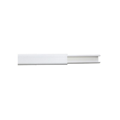 [TMK-0812] Canaleta color blanco de PVC auto extinguible, de una via, 12 x 8 tramo 2m. (5001-01253)