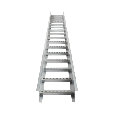Escalera de Aluminio Portacables / Perfil Z / Peralte 3 1/4 /Paso 9 / Ancho 12 / 3.66 metros / Capacidad Máx. 274 Cables / Incluye Cople Union y Tornillería (CHEZ314P9X12AK)