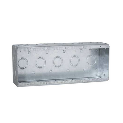 Caja Multigang de 5 Gang / Profundidad 2 1/2 / 19 Entradas 1/2-3/4.
