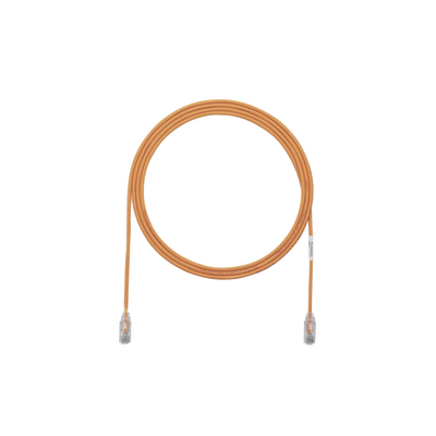 [UTP28SP3OR] Cable de Parcheo TX6, UTP Cat6, Diámetro Reducido (28AWG), Color Naranja, 0.91 Metros (3 Pies)