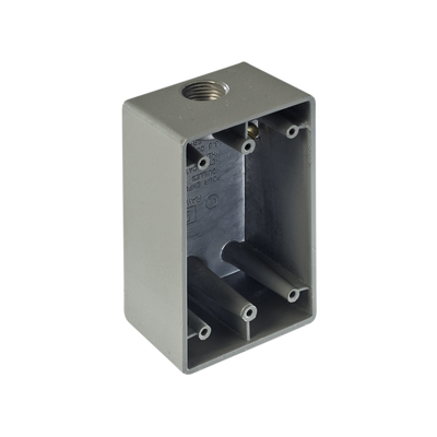Caja Condulet FS de 1 (25.4 mm) con una boca a prueba de intemperie.