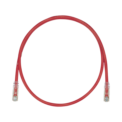 Cable de Parcheo TX6, UTP Cat6, 24 AWG, CM, Color Rojo, 4.57 Metros (15 Pies)