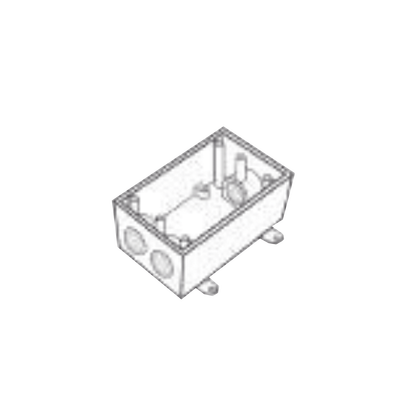 [RR-0472] Caja Condulet FS de 1/2 ( 12.7mm) con tres bocas a prueba de intemperie.