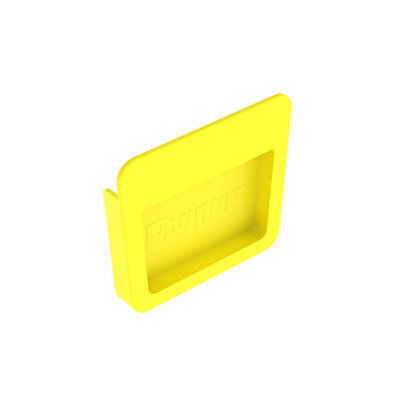 [FREC4X4LYL] Tapa Final Para Canaletas FiberRunner™ 4x4, de Instalación a Presión, Color Amarillo