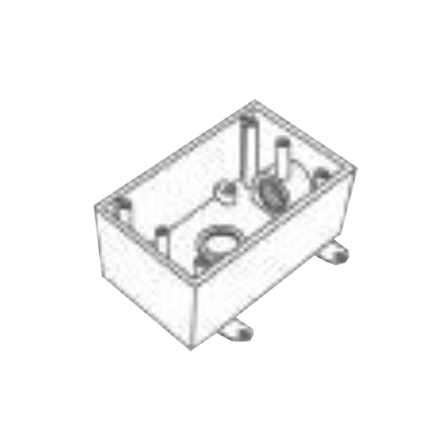 Caja Condulet FS de 3/4 (19.05 mm) con dos bocas a prueba de intemperie.