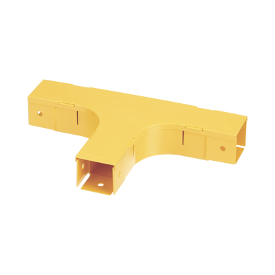 [FT2X2LYL] Accesorio en T Horizontal, Con Ángulos a 90º, Para Canaletas FiberRunner™ 2X2, Color Amarillo