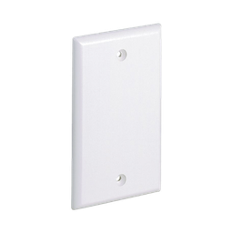 Placa de Pared Ciega Universal, Material ABS, Color Blanco