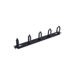 Organizador de Cables con 5 anillos, 1U, 19 Color negro