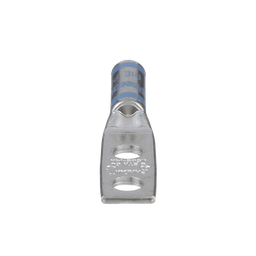 Zapata de compresión LCD6-14A-L para cal. 6 Awg, Doble barreno para tornillo prisionero de 1/4, Espaciado de orificio 16mm, 1 Pz