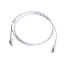Patch Cord Z-MAX Cat6A S/FTP, CM/LS0H, 1.52 Metros (5 Pies), Color Blanco, Versión Bulk (Sin Empaque Individual)