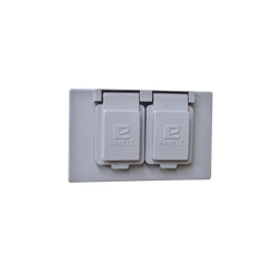 Tapa Dúplex Horizontal con Contratapa / Auto-cierre de aluminio Tipo RR / Placa Intemperie
