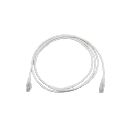 Patch Cord MC6 Modular Cat6 UTP, CM/LS0H, 2.13 Metros (7 Pies), Color Blanco, Versión Bulk (Sin Empaque Individual)