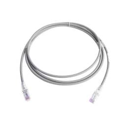 Patch Cord MC6 Modular Cat6 UTP, CM/LS0H, 2.13 Metros (7 Pies), Color Gris, Versión Bulk (Sin Empaque Individual)