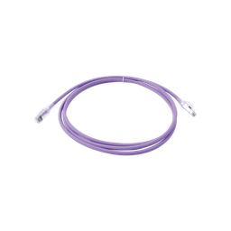 Patch Cord Z-MAX Cat6A S/FTP, CM/LS0H, 2.13 Metros (7 Pies), Color Violeta, Versión Bulk