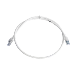 Patch Cord Z-MAX Cat6A S/FTP, CM/LS0H, 0.91 Metros (3 Pies), Color Blanco