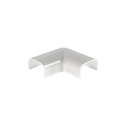 Conexión en ángulo recto L, para uso con canaleta LD5, material ABS, Color Blanco