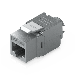 Keystone Jack Cat6A Tipo Toolless para Terminación sin Herramientas, Instalación Snap-In en Patch Panel, Paquete con 12 Piezas