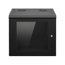 Gabinete de Pared 9U de 635 mm de Profundidad, Rack de 19 in en Acero Reforzado: Compacto y Resistente para Soluciones Profesionales