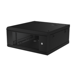 Gabinete de Pared con Puerta Perforada, 635mm de Profundidad, 4U Rack de 19 in, Acero Reforzado
