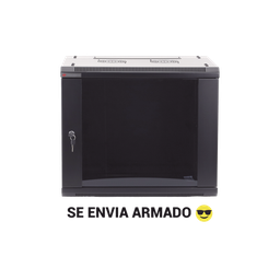 Gabinetes PRECISION, Con Puerta Perforada, de 19in, 6UR, 450mm de Profundidad, Color Negro