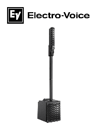 ElectroVoice M_EVOLVE30MUS - Sistema Amplificado de Columna EVOLVE 30M 8CH / Bluetooth / Columna 6x2.8" / Subwoofer 10" / Negro