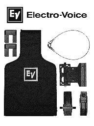 ElectroVoice M_EVOLVEWMKNB - Kit de Montaje en Muro / EVOLVE / NL4 / Negro