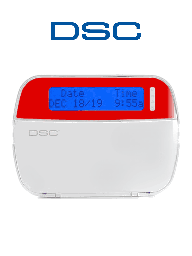 DSC HS2LCD RED - Teclado Cableado LCD Alfanumérico ROJO  admite 128 zonas compatible con NEO