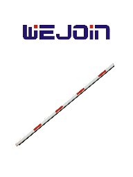 WEJOIN WJSSBM3 - Brazo Recto Octagonal de 3 metros / Franjas Reflejantes / Con Caucho Inferior / Sistema de Brazo Oscilante