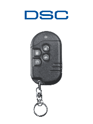 DSC PG9939 - Llavero de 4 botones programables Inalámbrico Power G con una quinta función compatibles con NEO, PRO, Qolsys e IoTega