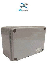 SBE TECH OP1208050- Caja plástica con tapa opaca de 12x8x5 cm multiusos, IP66, fabricada en material autoextinguible y resistente a la abrasión